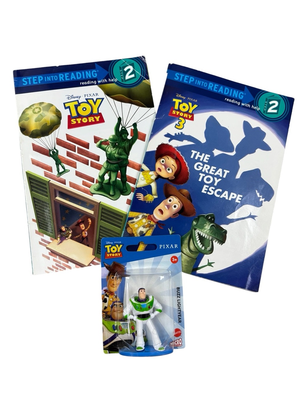 Disney Toy Story Book Lot & Mini Buzz Lightyear